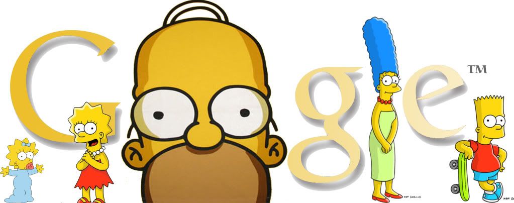 Simpsons Google Logo