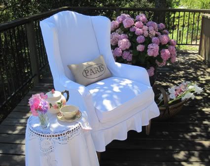 My Wing Chair Slipcover Tutorial