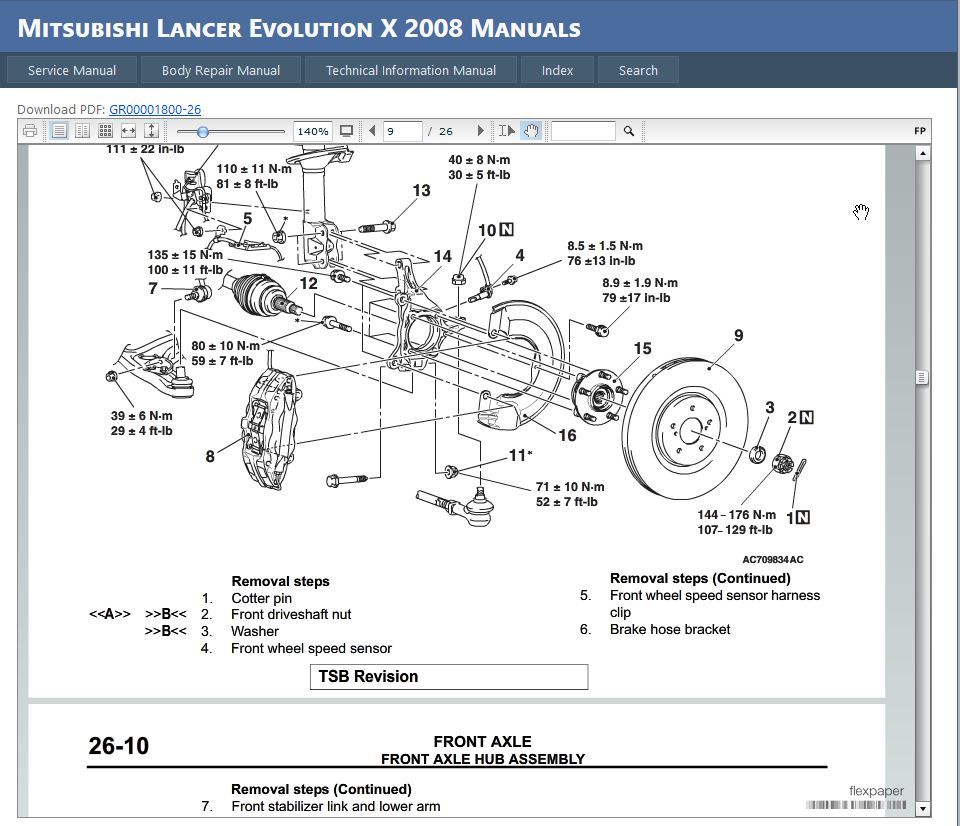 Evo X drive shaft / hub nut torque settings ? Lancer Register Forum