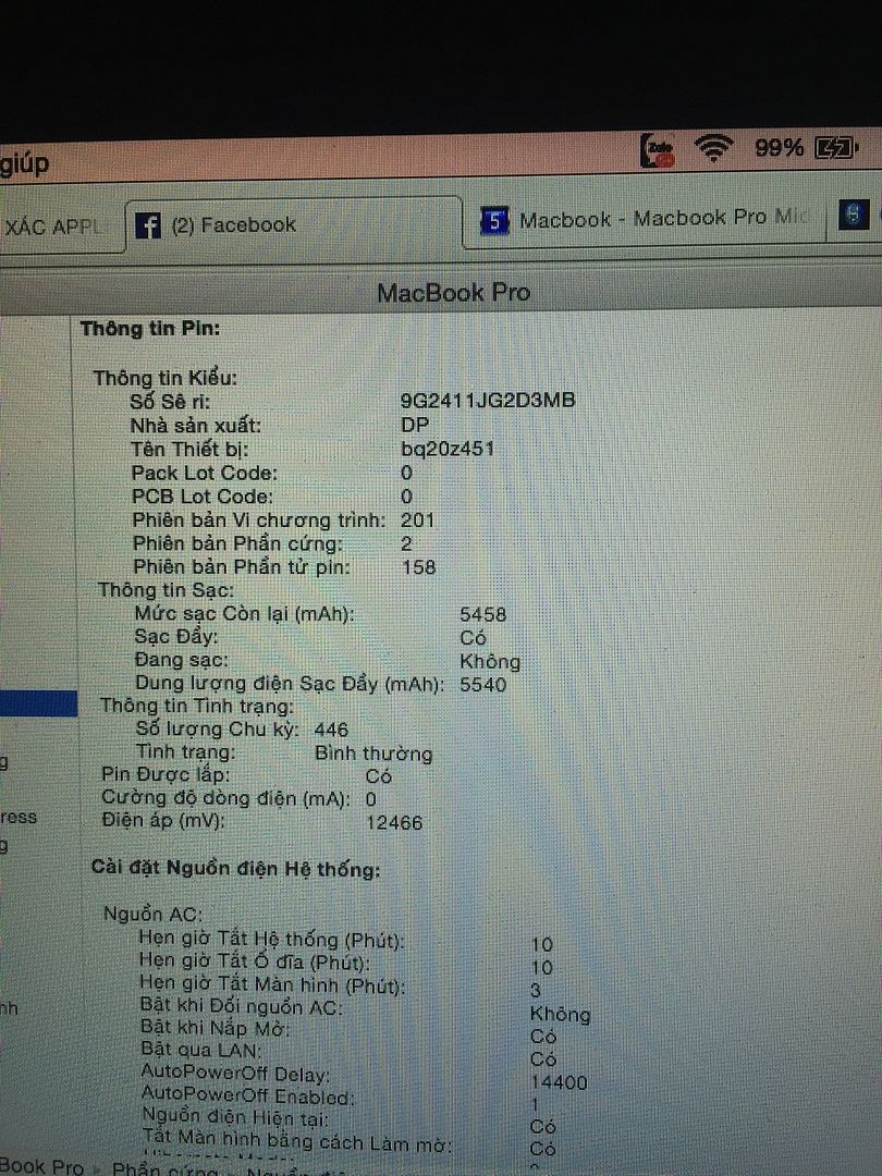 Macbook Pro 13.3 (2012) MD 101 hàng nguyên zin còn BH Apple 12-2015 giá rẻ ra đi .... - 9