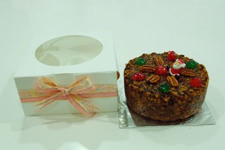 Christmas Fruit Cake with packaging