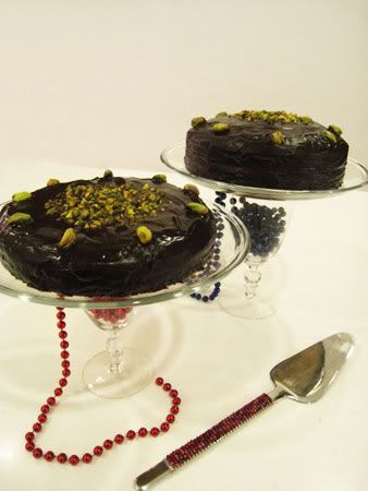 Pistachio Choc Cake