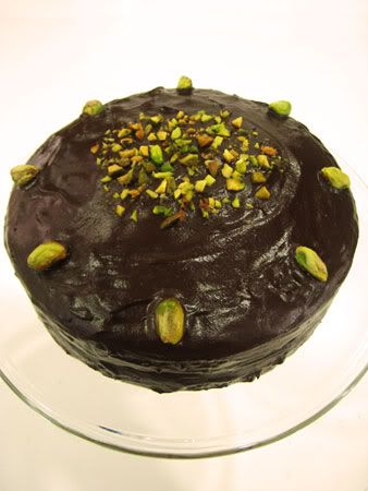 Pistachio Choc Cake