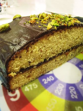 Pistachio Choc Cake
