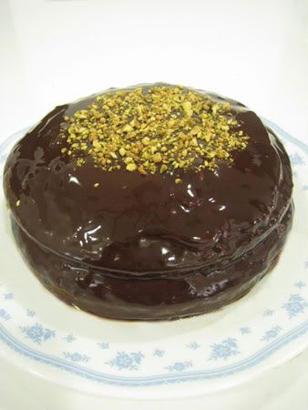 Pistachio Choc Cake