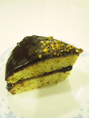 Pistachio Choc Cake