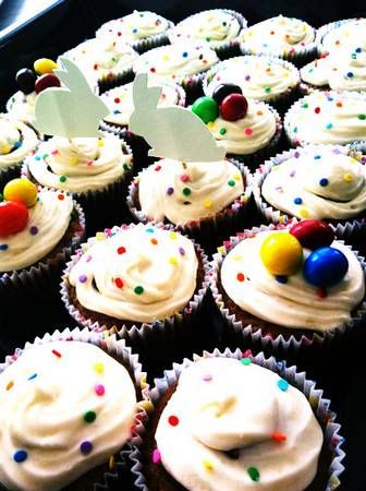 Easter Red Velvet Cupcakes