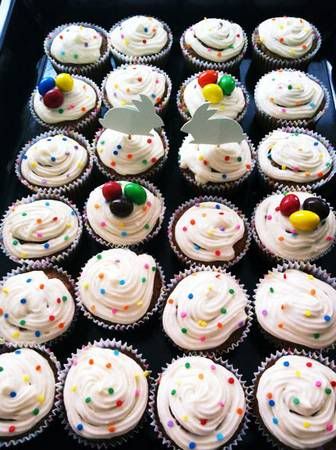 Easter Red Velvet Cupcakes