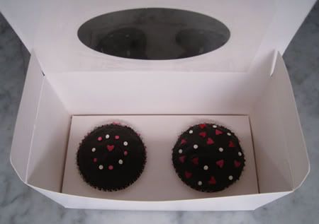 Valentine's Day Red Velvet Cupcakes in a Box