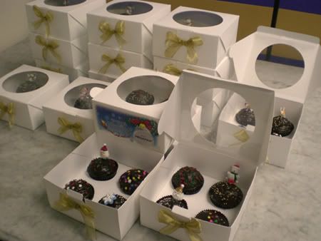 Megaman Christmas Red Velvet Cupcakes