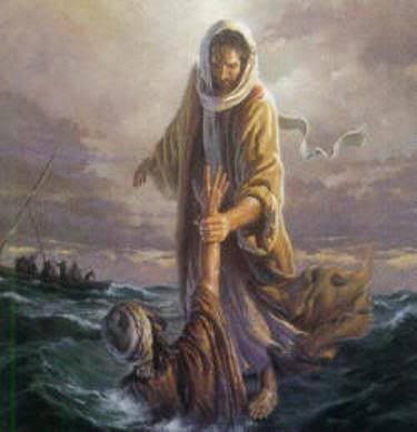 jesus saving man at sea photo: JESUS SAVING MAN FROM DROWNING jesus_rescues_peter.jpg