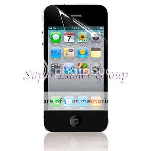 Rainbow Stripe Cover Rubber Bumper Frame Case Screen Protector for iPhone 4 4S